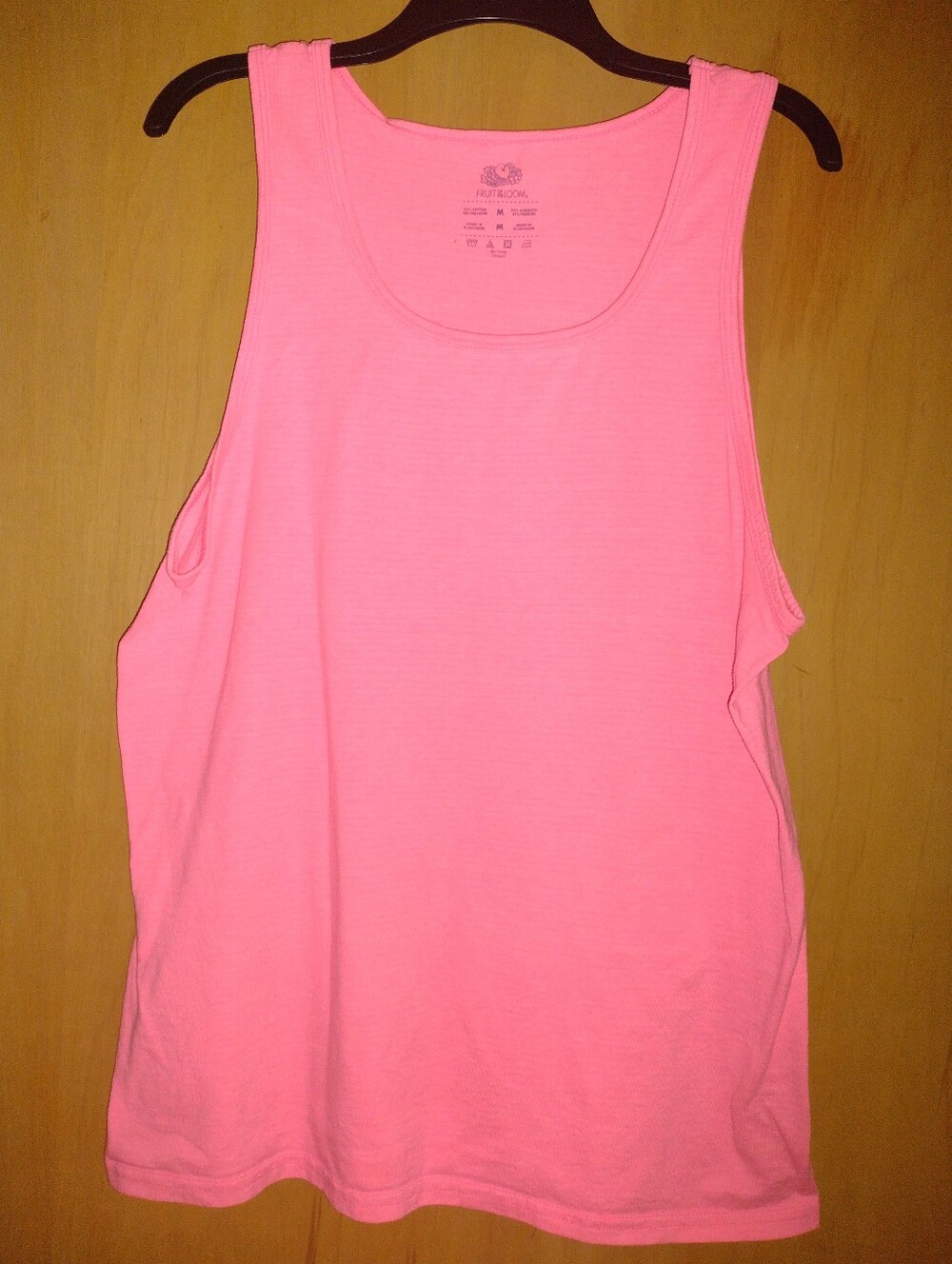 Fruit of the Loom Pink Tank Top Size Medium